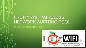 Wifi auditor