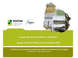 Estado del Sistema MRV en URUGUAY Apoyo del