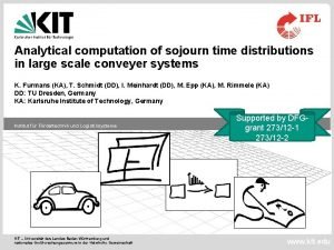 Analytical computation of sojourn time distributions in large