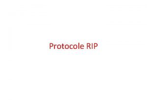 Protocole rip definition