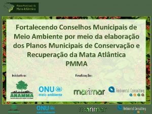 Fortalecendo Conselhos Municipais de Meio Ambiente por meio