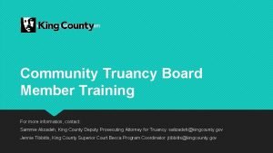 Education Reengagement Program Community Truancy Board Member Training