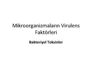 Bakteriyel toksinler