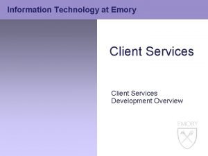 Emory tech support