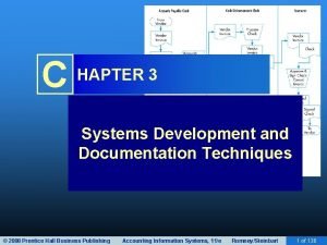 Systems documentation techniques
