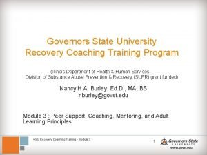 Recovery coach training illinois