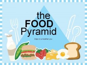 Mypyramid steps to a healthier you