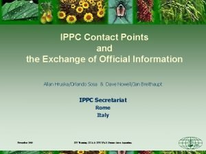 Ippc contact point