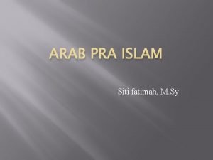 Peta arab pra islam
