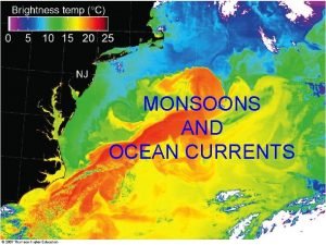 MONSOONS AND OCEAN CURRENTS Summer NH Wet Monsoon