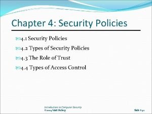 Originator controlled access control Originator controlled access control