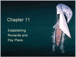 Establishing rewards and pay plans in hrm