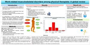 Workrelated musculoskeletal disorders among physical therapists A global