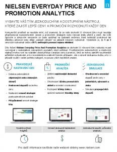 NIELSEN EVERYDAY PRICE AND PROMOTION ANALYTICS VYBAVTE V