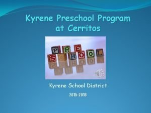 Kyrene preschool