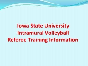 Iowa state university intramurals