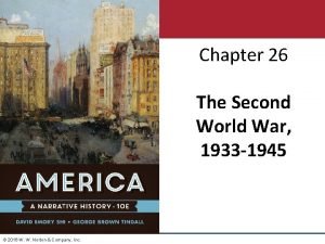 Chapter 26 The Second World War 1933 1945