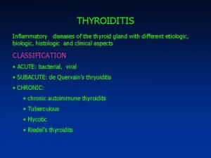 Thiroiditis