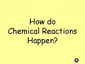 How do Chemical Reactions Happen In Contact Reactions