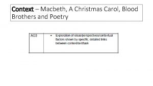 Contextual links in macbeth