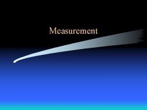 Measurable characteristics examples