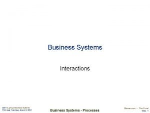 Business Systems Interactions 2001 Cayman Business Systems Print