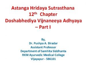 Ashtanga hridaya chapter 12