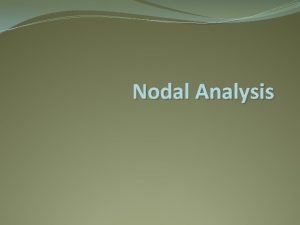 Nodal analysis steps