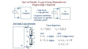 i v Seri ve Paralel 2 ulu Diren