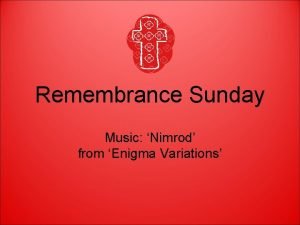 Remembrance day nimrod