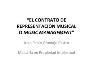 Contrato de management musical
