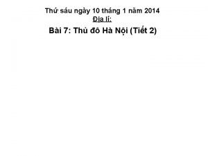 Th su ngy 10 thng 1 nm 2014