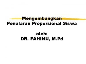 Penalaran proporsional adalah Penalaran proporsional adalah