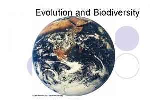 Evolution and Biodiversity Origins of Life on Earth