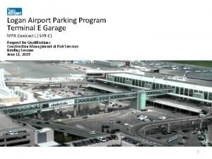 Logan airport terminal e parking