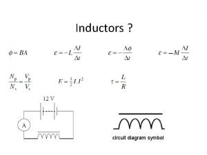Potential energy of inductor
