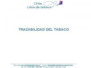 TRAZABILIDAD DEL TABACO ANTECEDENTES DEL COVENIO MARCO DE