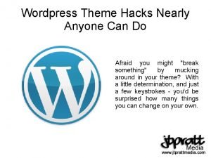 Wordpress theme hack