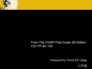 Telecommunication and Network Security From The CISSP Prep