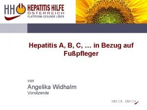 Hepatitis A B C in Bezug auf Fupfleger