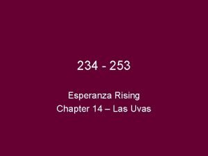 Esperanza rising chapter 14