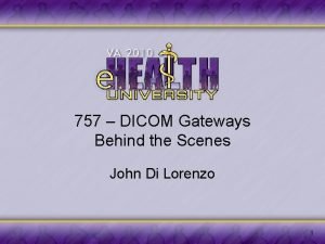 Dicom gateway