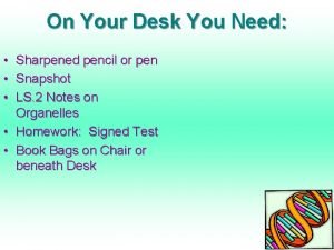 On Your Desk You Need Sharpened pencil or