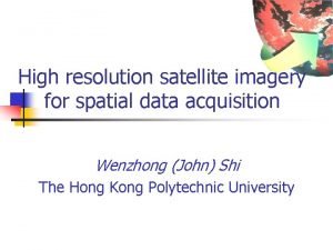 Spatial data acquisition