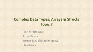 Array of structs in c