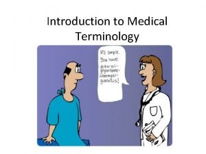 Modern language medical terms examples