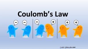 Coulombs Law Credit Wikimedia user The Elementary Concept