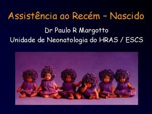 Assistncia ao Recm Nascido Dr Paulo R Margotto