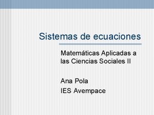 Criterios de equivalencia de inecuaciones