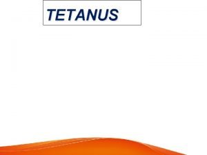Nursing management of neonatal tetanus